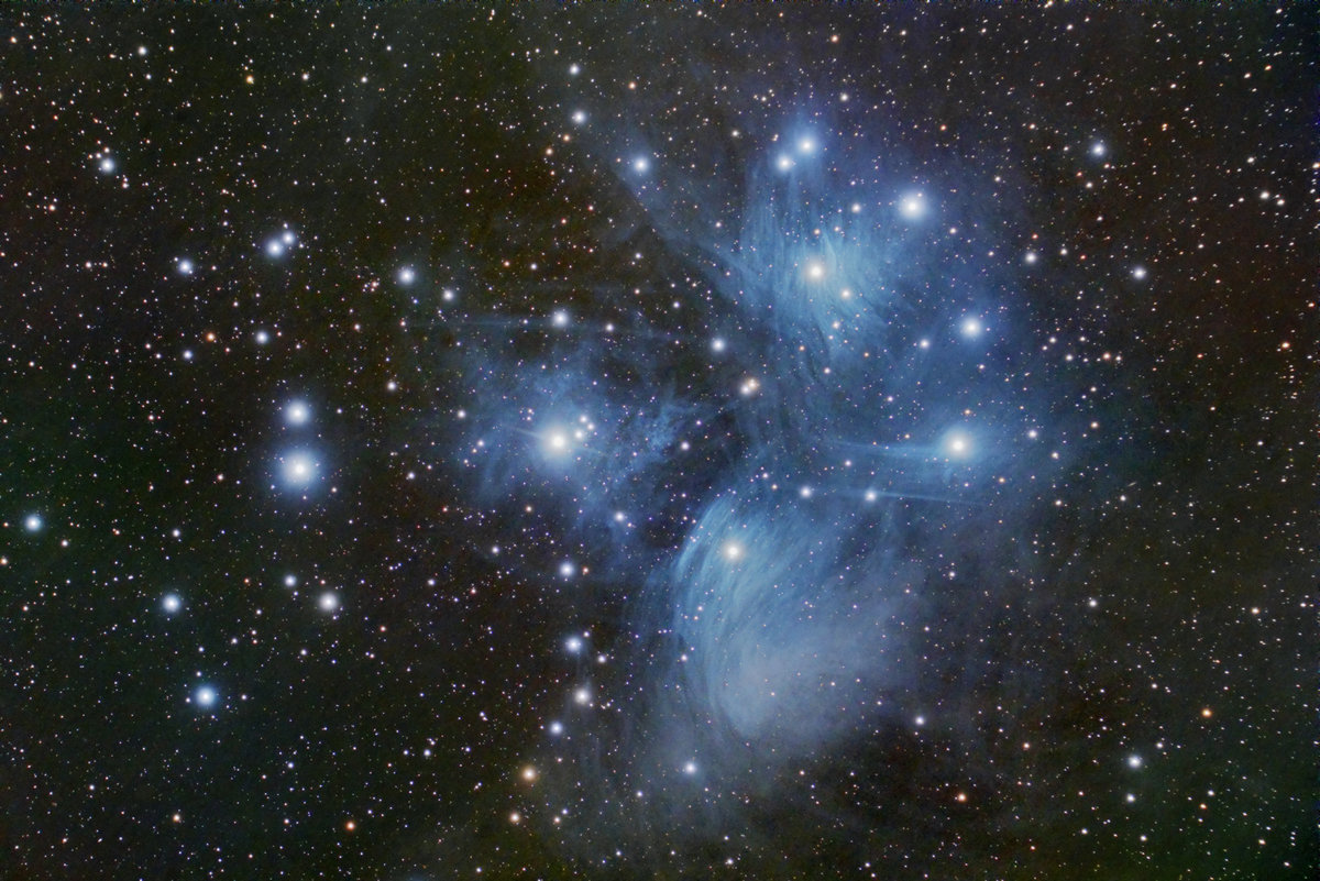 Космо 03. M45 Pleiades. Мир звезд. Звезда мира. Меропа (Плеяда).