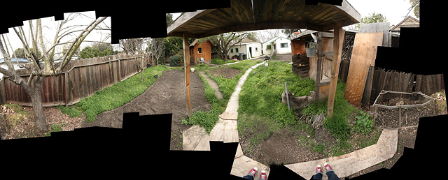 back yard panorama