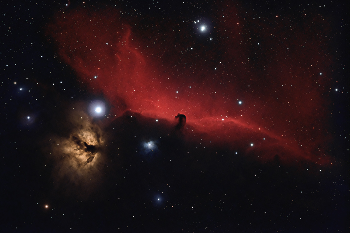 NGC2024, IC434 - Flame and Horsehead nebula in Orion