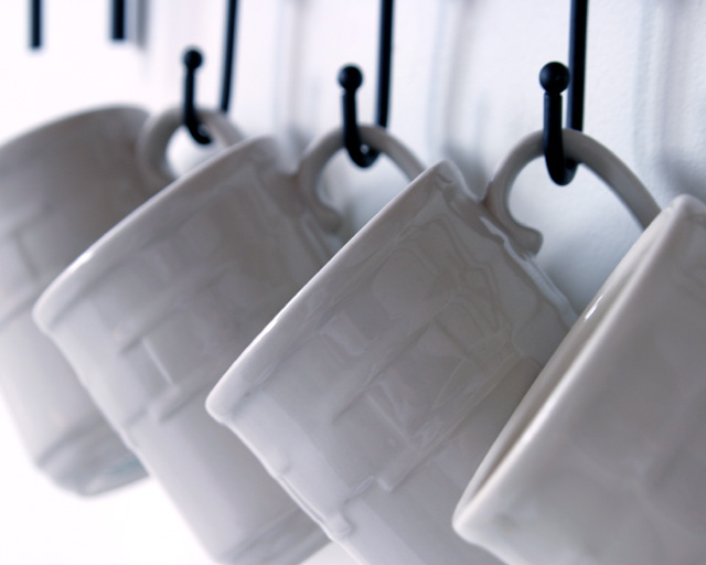Four Hanging Mugs