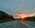 Sunrise traveling east on route 80