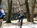 cycling in the park