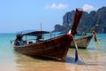 Boats on Railay Beach, Thailand