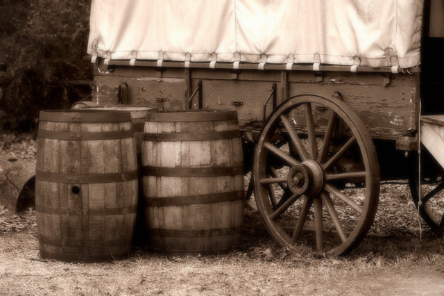 Wagon and Barrels