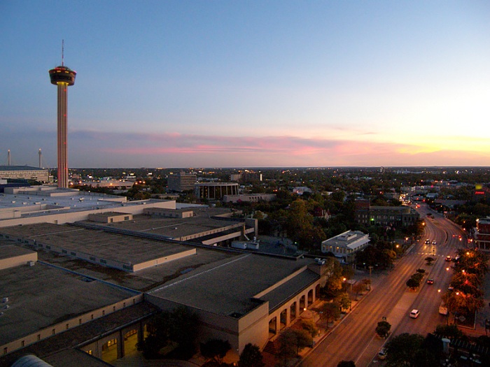Sunset on the Tower of the Americas
