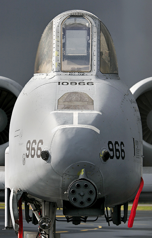 The business end of an A-10 Warthog