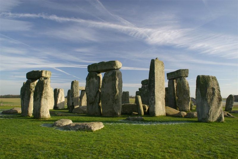Stonehenge and con trails