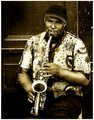 Sax Man (Sepia)