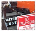 Watch your step, but no trespassing