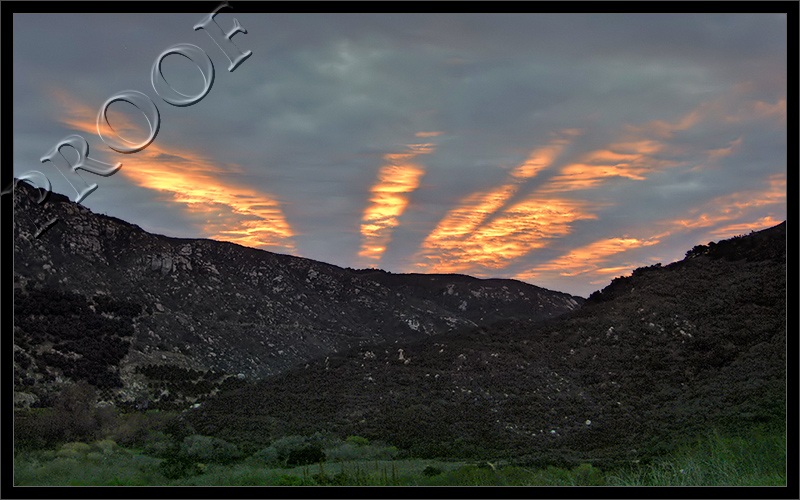 Reflected Crepuscular Rays