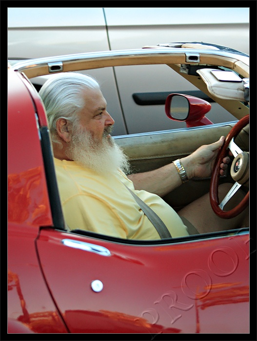 Santa drives a Corvette!