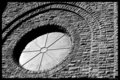 round window in brick 