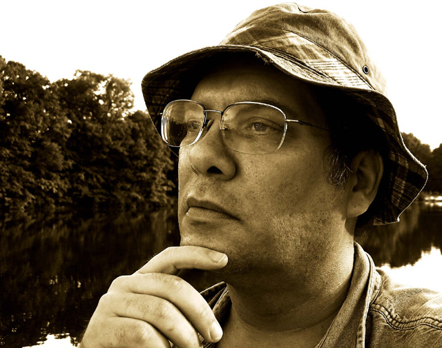 self portrait on the river