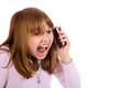 Jessica Yelling Into Phone