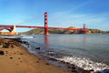 Golden Gate Bridge with Beach