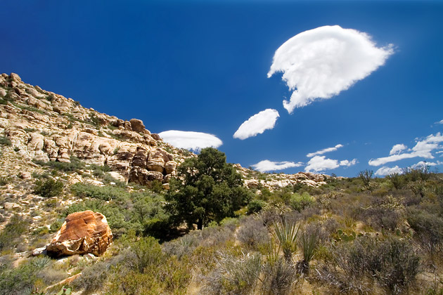 Boulder Under the Clouds