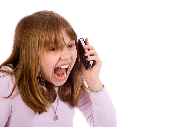 Jessica Yelling Into Phone
