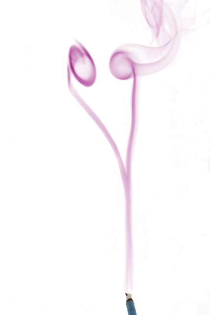 Pink Smoke Heart