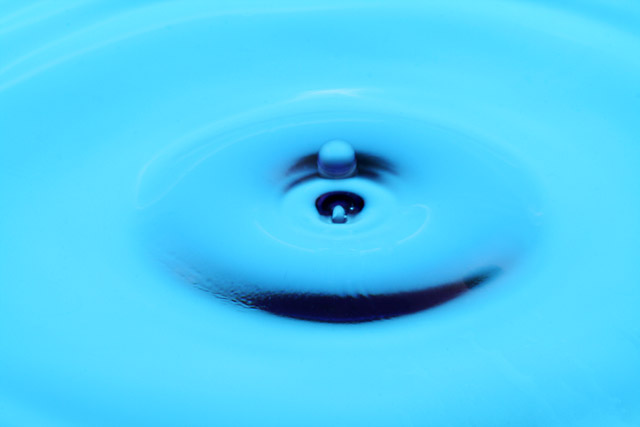 Blue Water Droplet