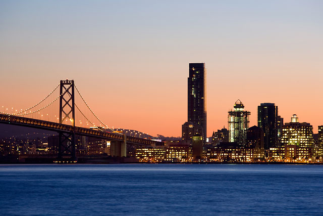 Bay Bridge with Rincon Tower
