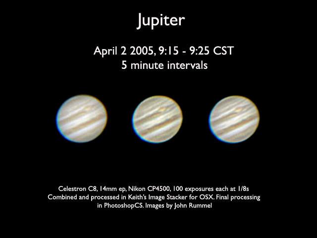 Jupiter: April 2 2005
