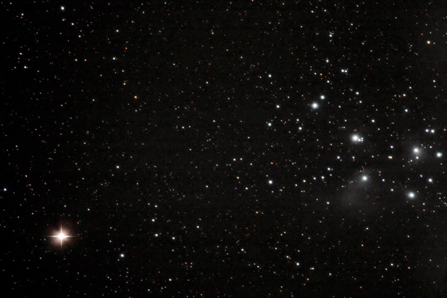 Mars and the Pleiades
