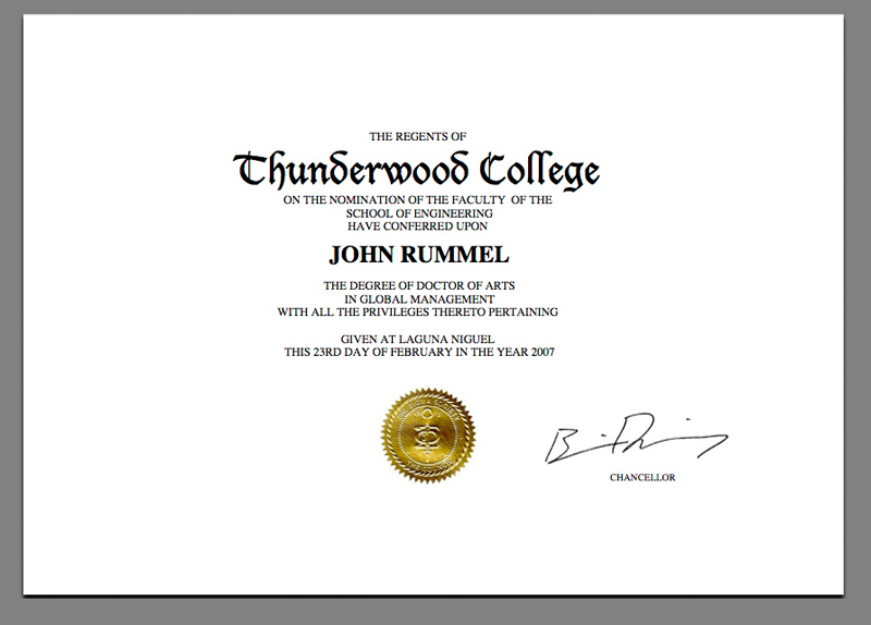 doctoral degree