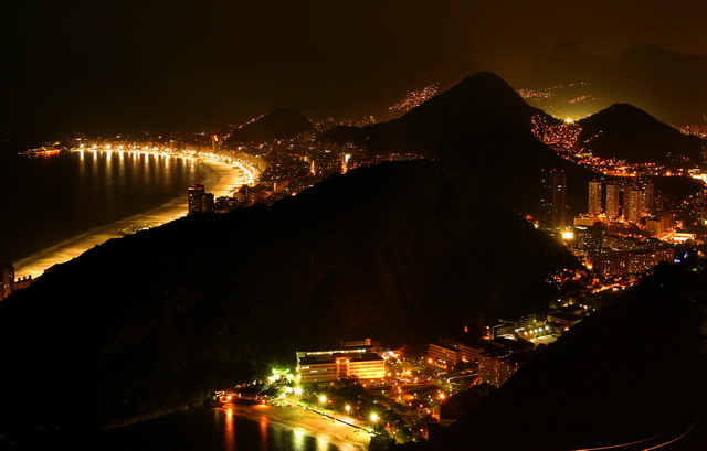 Copacabana Beach at Night