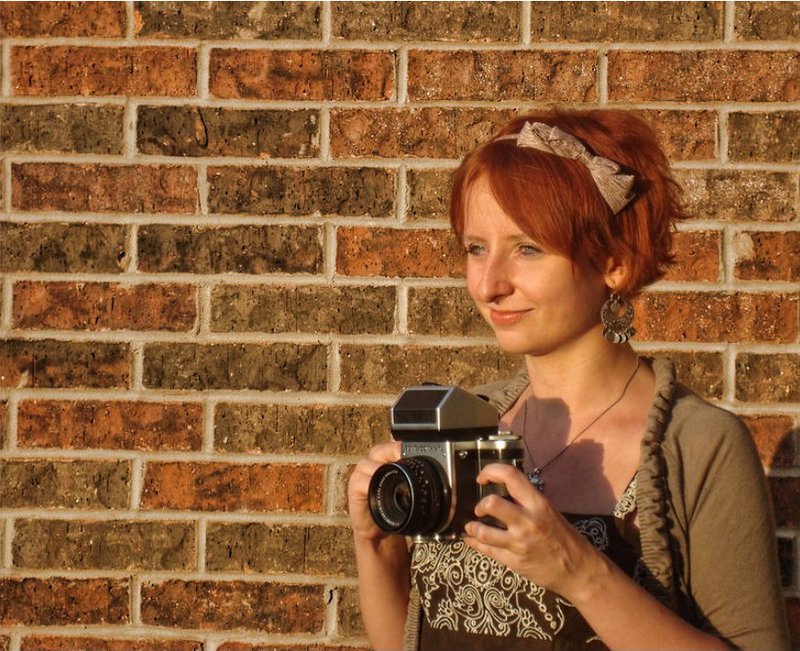 red me with Pentacon 6