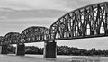 Train Bridge B&W