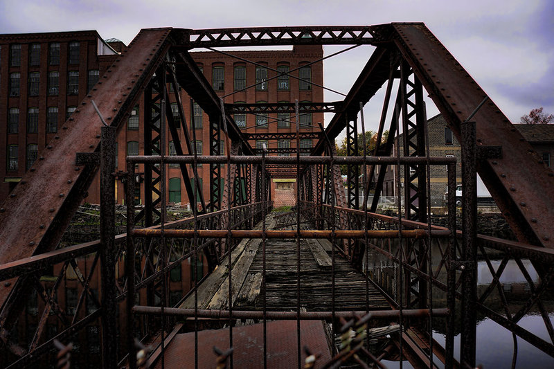 Abandoned foot bridge.