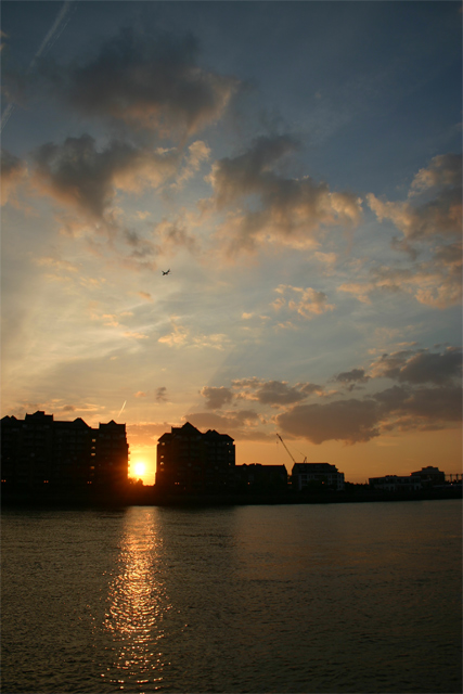 City Sunset by the Thames