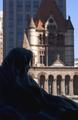 Boston Public Library Statue