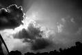 sun thru clouds