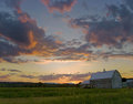 Sunset by the Barn