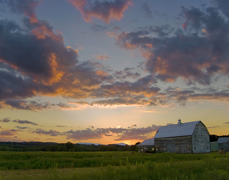 Sunset by the Barn
