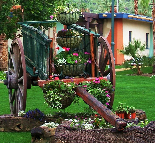 Wagon in Bloom