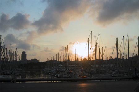 barcelona sunset