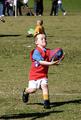 Lachlan Playing Football
