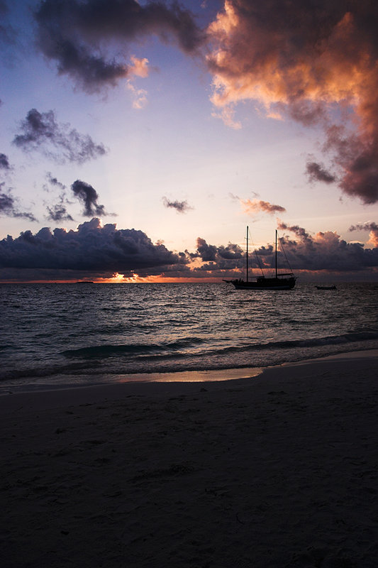 Maldives sunset