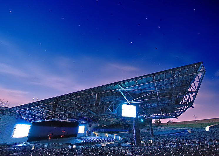 The Pavilion by Night
