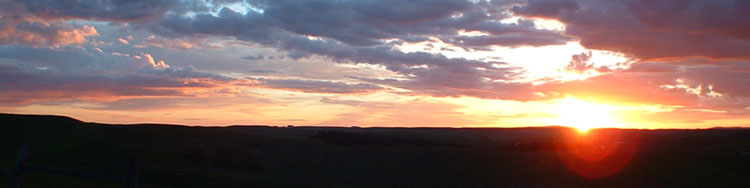 Idaho Sunset Panorama