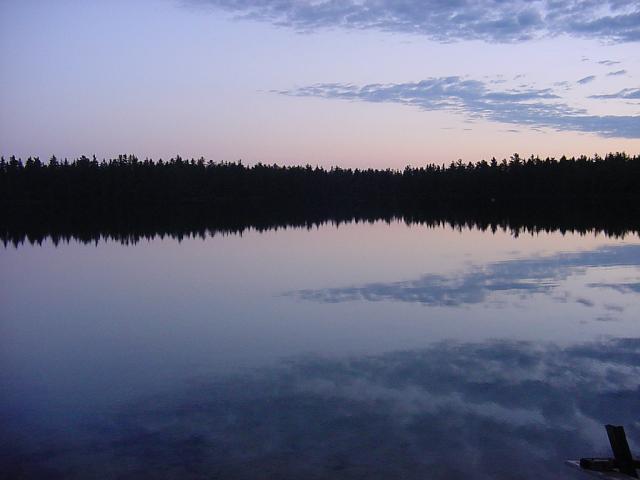 Sunset over Pretty Lake