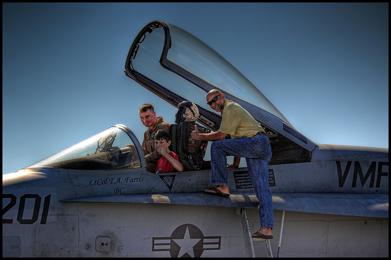 Nickolas and F-18 Hornet