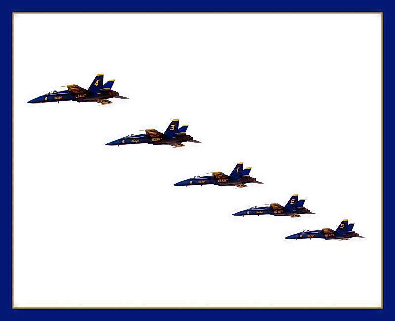 Blue Angles 5 flyby