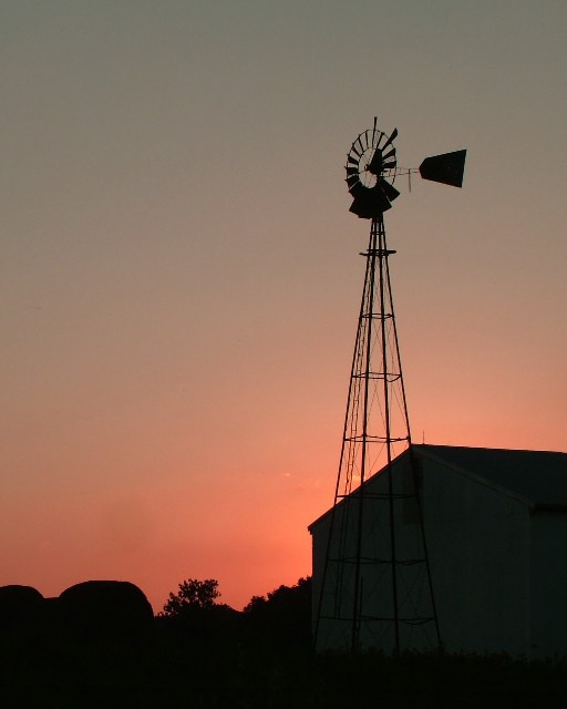 Windmill at Sunset