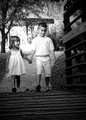 Sibling Walk Across the Bridge