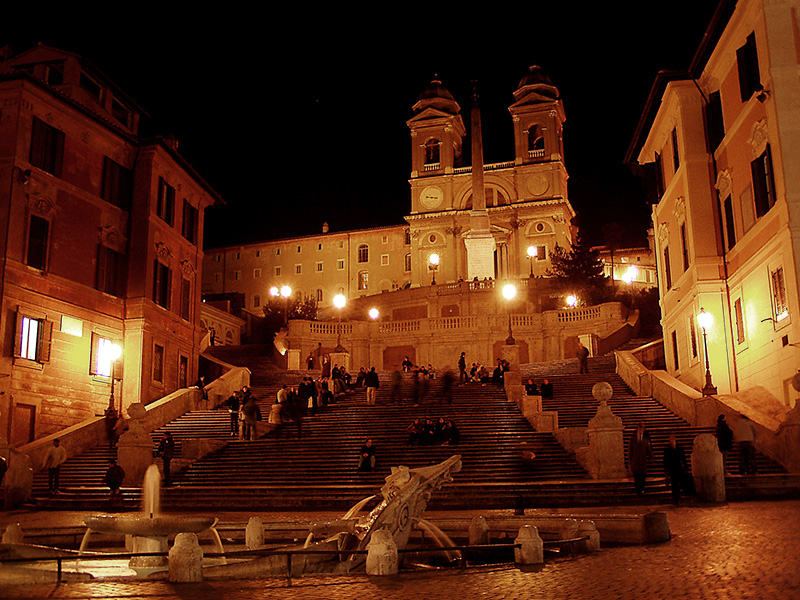 Spanish Steps at Night