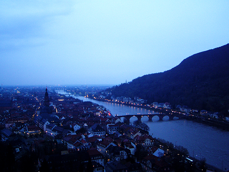 Heidelberg at dusk