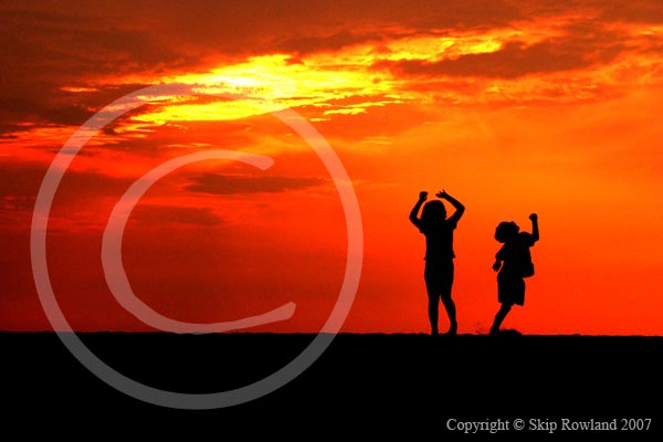 Celebrating Sunset, Jockeys Ridge (original portfolio image)
